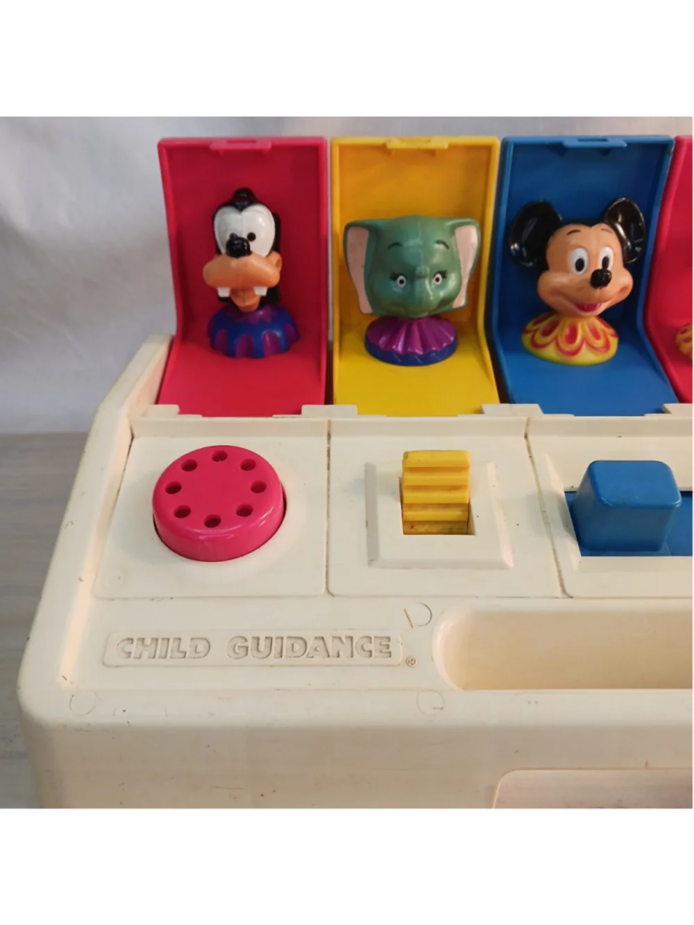 VTG Poppin Pals Disney PopUp Child Guidance Toddler Baby Toy Mickey 1980
